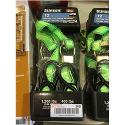 Stinton Ratchet Tie Down Strap Set-green