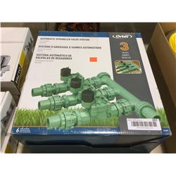 Orbit triple automatic sprinkler valve system