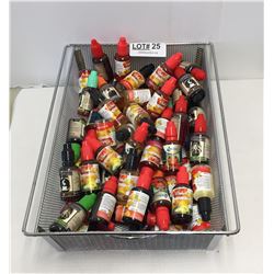 BIN OF FULL VAPE JUICE BOTTLES