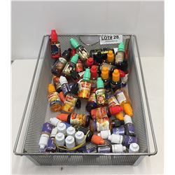 BIN OF FULL VAPE JUICE BOTTLES