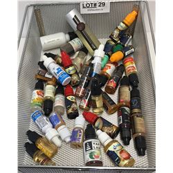 BIN OF FULL VAPE JUICE BOTTLES