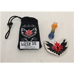 RED EYE GLASS PIPE