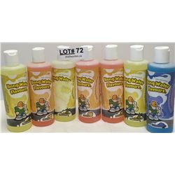 LOT OF 7 BONG WATER FLAVOURS