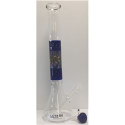 BONG WITH BLUE ACCENTS
