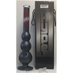 HYPE GLASS BONG METALLIC GREY-APPROX 22"