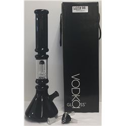 VODKA GLASS BONG - BLACK -APPROX 18"