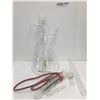 Image 1 : GLASS BONG AND ACCESSORIES-GOLD LOGO -APPROX 17"