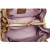 Image 6 : Coach Brown Monogram Canvas Gold Metallic Leather Trim Shoulder Handbag