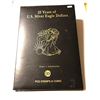 Image 1 : 25 Years of US Silver Eagles Binder with Sheets Like New