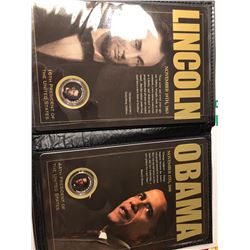 US Commemorative Gallery 2 Special President Dollars Lincold and Obama