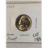 Image 1 : 1965 GEM PROOF Jefferson Nickel