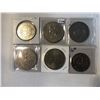 Image 1 : 6 Total Large Assorted World Coins All for 1 Money