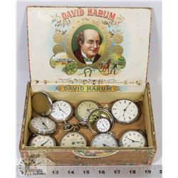 ESTATE LOT OF VINTAGE PROJECT POCKET WATCHES