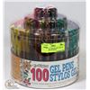 Image 1 : NEW 100 GEL WRITER GEL PENS IN SEMI ROUND STADIUM