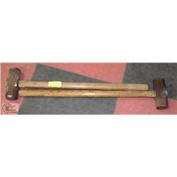 PAIR OF SLEDGE HAMMERS - ONE IS 8LBS.