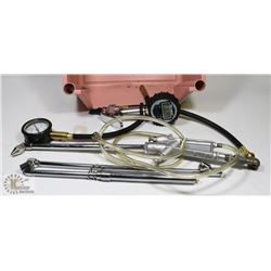 SMALL TOTE WITH AIR TOOL ACCESSORIES.