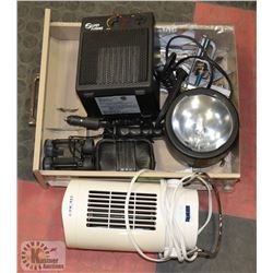 TRAY WITH BRINKMAN Q BEAM MAXMILLION LIGHTS, SUPER