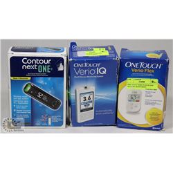 BUNDLE OF THREE BLOOD SUGAR TESTERS