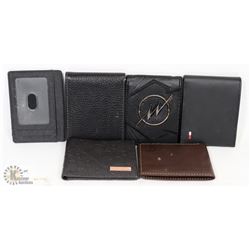 COLLECTION OF 5 MEN'S WALLETS INCLUDES  T.HILFIGER