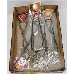 LOT OF 10 NEW PEWTER NECKLACES