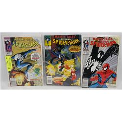 3 PACK OF MARVEL TALES FEATURING SPIDERMAN COMICS.