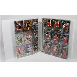 BINDER OF SKYBOX METAL UNIVERSE 1996-1997 HOCKEY