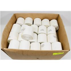 BOX OF 41 CASHIER REGISTER TAPES