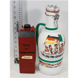 VINTAGE SET OF 2 LIQUOR DECANTERS