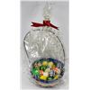 Image 1 : BASKET OF EASTER CANDLE EGGS
