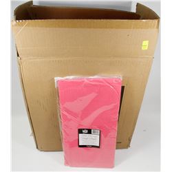 CASE OF 30 HOT PINK RECTANGLE TISSUE TOP TABLE-