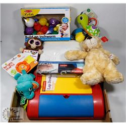 BOX OF MISC KIDS & BABY ITEMS