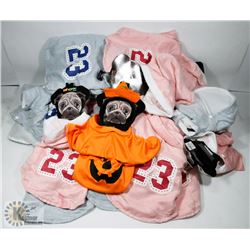BOX OF NEW DOG OUTFITS