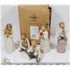 Image 1 : FLAT OF WILLOW TREE COLLECTIBLE FIGURINES