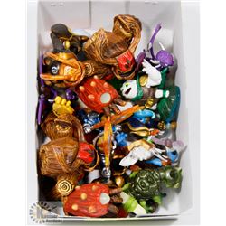 12 SKYLANDERS FIGURINES, SOME LARGE