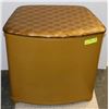 Image 1 : VINTAGE STEEL YELLOW CLOTHES HAMPER