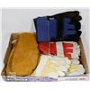 Image 1 : FLAT OF MISC LEATHER WORK GLOVES