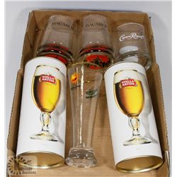 FLAT OF COLLECTIBLE LIQUOR GLASSES, INCLUDES STELL