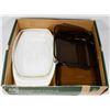 Image 1 : FLAT OF PYREX BAKING DISHES