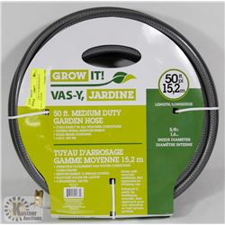 NEW GROW IT 50' MEDIUM DUTY GARDEN HOSE