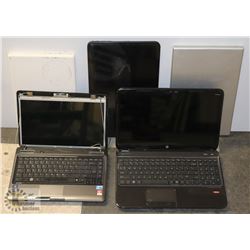 BOX OF 5 STORAGE LOCKER FIND LAPTOPS