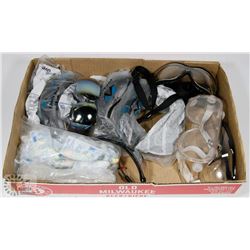 FLAT OF NEW PROTECTIVE EYEWEAR WITH REPLACEMENT