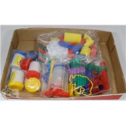 FLAT OF KIDS PLAYDOH & ASSECCORY LOT