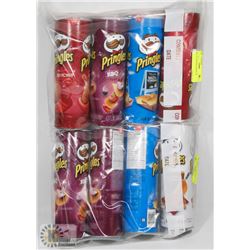 LOT OF 8 PRINGLES CHIP TUBES