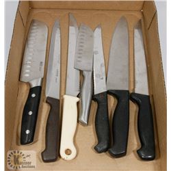 FLAT OF ASSORTED KITCHEN KNIVES
