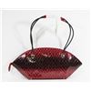 Image 1 : RED SNAKESKIN STYLE HANDBAGS