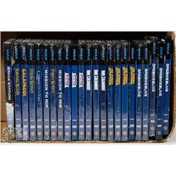 BOX OF IMAX DVDS, 19 SEALED, 4 OPEN