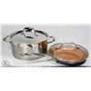Image 1 : GOTHAM STEEL FRY PAN WITH A LAGOSTINA STOCK POT