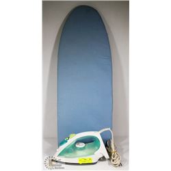 TABLE TOP IRONING BOARD & T-FAL ULTRAGLIDE IRON