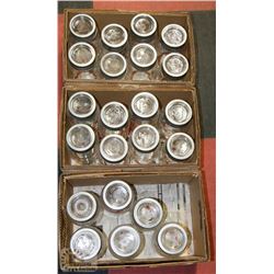 3 BOXES OF LARGE MASON JARS - QUANTITY 22