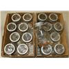 Image 1 : 2 BOXES OF LARGE MASON JARS - QUANTITY 16
